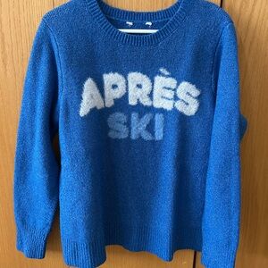 Après Ski sweater, beautiful blue color, very soft ⛷️⛷️ Great condition